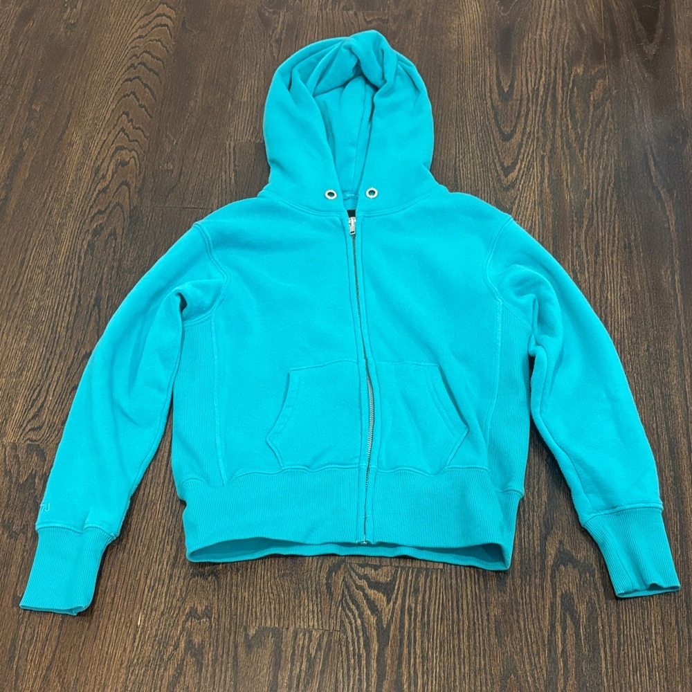 Katie J NYC Junior Girls Vibrant Teal Hoodie Size Small